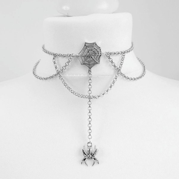 Sort Halvmåne Choker Halskæde Gotisk Grunge Sort Fløjl Smykker Smuk Kvinde Vedhæng Gave Gotisk Statement Goth Ny c20