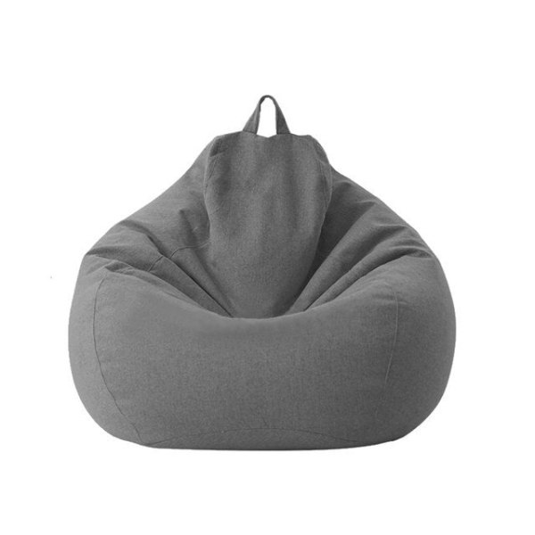 Store Små Late Sofaer Trekk Stoler uten Fyll Lin Stoff Lounger Sete Saccosekk Puff Couch Tatami Stue Saccosekker F 85x105cm