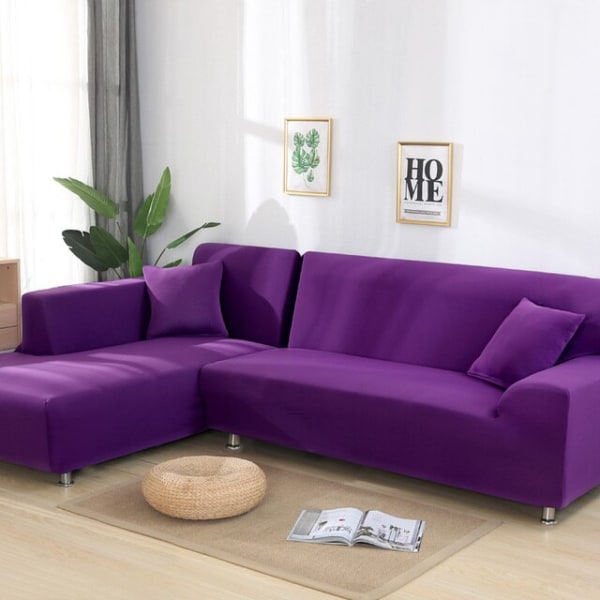 Solid hjørnesofa betræk sofa overtræk elastisk materiale sofa beskyttelse til kæledyr chaiselong betræk L form sofa lænestol color 1 3-seat 190-230cm 1pc