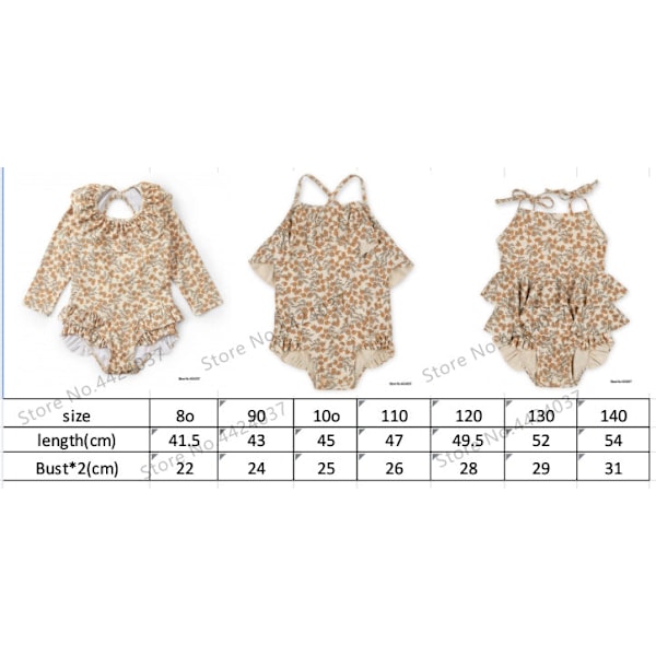 KS Baby Flickor Baddräkt Kläder 18M-9T Blomma Barn Märke Kawaii BC Mr TAO Kläder Barn Badkläder Syster Bror Matchande 10 110cm 4Y