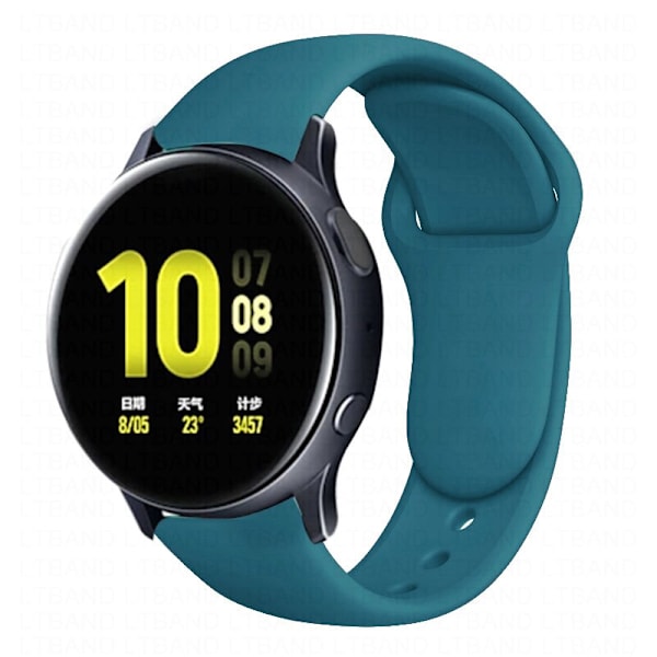 Silikoniranneke Samsung Active 2 -rannekkeelle Gear S3 frontier -rannekoru Galaxy watch 3/46mm/42mm/Active 2 40mm 44mm -ranneke Official green 8 Gear s3