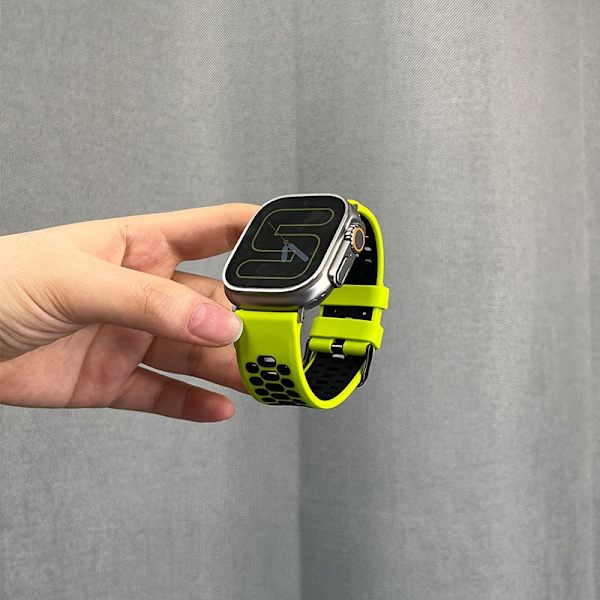 Kellon ranneke Apple Watch iWatch -kelloon Soveltuu: 42mm S3/2/1 sukupolvi limenvihreä
