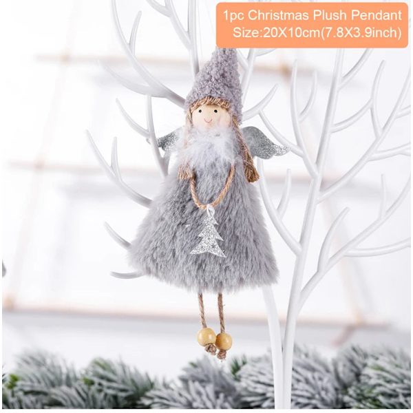 Enkelinukke Joulukoristeet Hyvää Joulua Koristeet Kotiin Seppele Joulukuusen Koriste Navidad Joulu 2023 Uusi Vuosi 2024 27 Christmas Ornaments