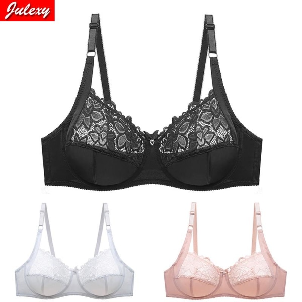 Ny 2023 Plus Size BH Til Kvinder Sexet Blonde Undertøj C D Skål Udhulet Sexet Lingeri Brasieres Soutien Gorge Femme White 105C