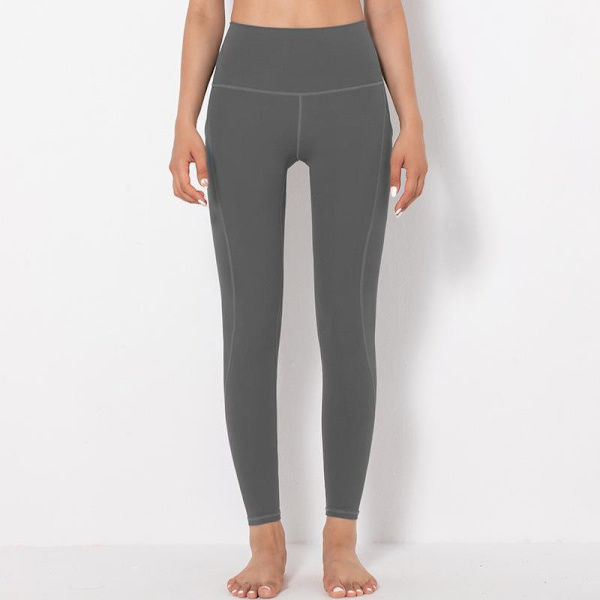 Lulu Kaksipuoliset Harjatut Joogahousut Naisten Korkea Elastinen Nude Feel Fitness Yhdeksäs Korkea Vyötärö Lonkannosto Joogahousut 6561 trousers-Army Green S