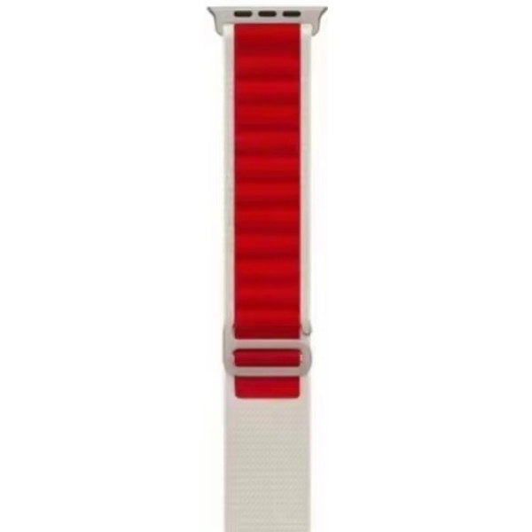 Kellon ranneke Apple Watch iWatchille S10-42mm 38/40/41mm Tähtisumu punaisella