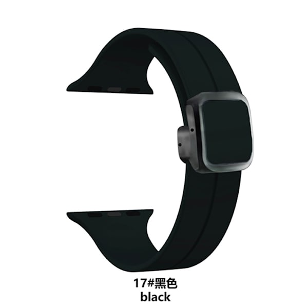 Kellon ranneke Apple Watch iWatch -kelloon Soveltuu: 1/9 sukupolvi SE 38/40/41/49mm 11 musta