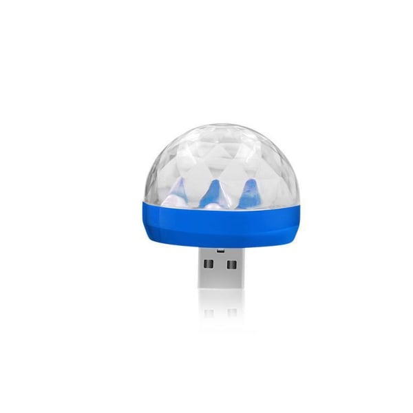 Mini USB LED Partylys Bærbar Krystall Magic Ball Hjemmefest Karaoke Dekorasjoner Discolys Like the picture Android