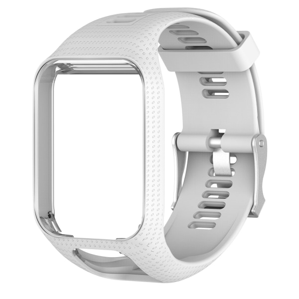 For TomTom Multi-Sport /Runner2/3 erstatning silikonklokkereim Black red
