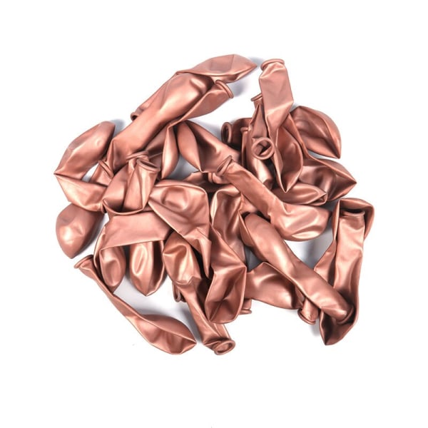 Rose Gold Party Engangsservice Tallerken Nummer Ballon Pige Fødselsdagsfest Bryllupsdekoration Voksen Fejring Baby Shower Dekoration 14pcs