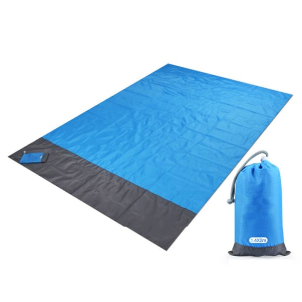 200x210cm Taskukokoinen vedenpitävä piknik-ranta-alusta hiekkaa hylkivä peitto retkeilyyn ulkona piknikille teltta taitettava suojus vuodevaatteet ArmyGreen 200x210cm