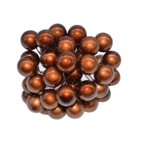 50 st/lot Mini Konstgjorda Blommor Frukt Ståndare Körsbär Jul Plast Pärlbär för Bröllop DIY Presentförpackning Dekorerade Kransar F15