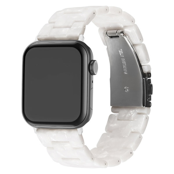 Klockarmband för Apple Watch iWatch för S10-42mm 38/40/41mm Pärlvit