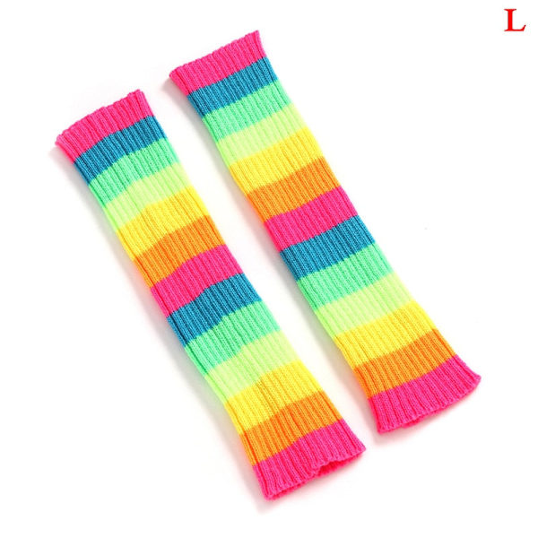 Säärystimet Saappaansuojat Naisille Reidenkorkuiset Lämpimät Neulotut Polvisukat Mustat Jalkojenlämmittimet Naisille Joululahjat L 1 pair  Leg Warmers