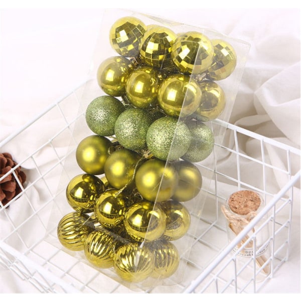 Christmas Ball Set 4cm Juldekorationer Julgransdekoration Ball Specialformade bollar 4cm36 champagne gold