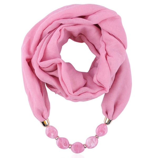 Modehalsduk Etnisk Bomull Linne Enfärgad Krage Tofs Underbara Pärlförsedda Hängen Smycken Halsband Halsduk Dam Sjal Scarves I
