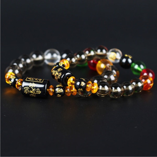 Fem Elementer Lykkebringende Perler Armbånd Menn og Kvinner Par Fem Elementer Perler Armbånd Lykkebringende Five elements lucky bracelet (men's)