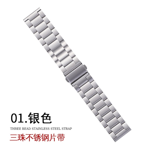Klockarmband för Apple Watch iWatch för 1-9 generationen SE 38-40-41mm s10: 42mm Silver
