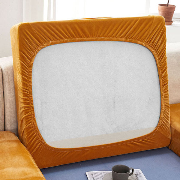 Samettinen sohvan istuinpäällinen, tyynynpäällinen, paksu Jacquard-kuvioitu, pehmeä joustava sohvanpäällinen, huonekalusuoja color2 cushion cover 1pc
