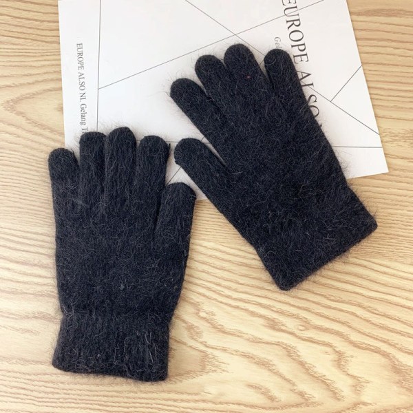 Hansker dame vinter søte plysj varme ridehansker damehansker damehansker dame vinterhansker vinterhansker dame Light Grey One Size