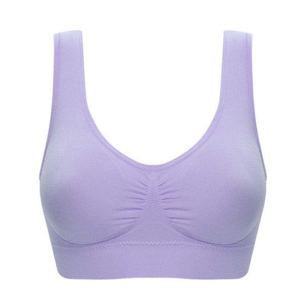 Yoga bh crop top fitness træning løb sportstøj dameundertøj 5325White 5XL