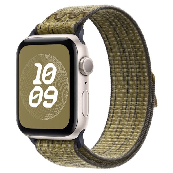Klockarmband för Apple Watch iWatch 38/40/41/42mm-S10 grön med grå