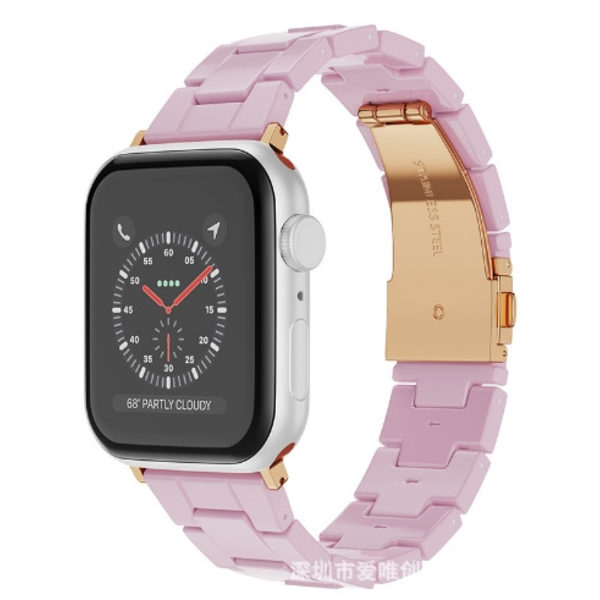 Kellon ranneke Apple Watch iWatch 42/44/45/49mm vaalean violetti