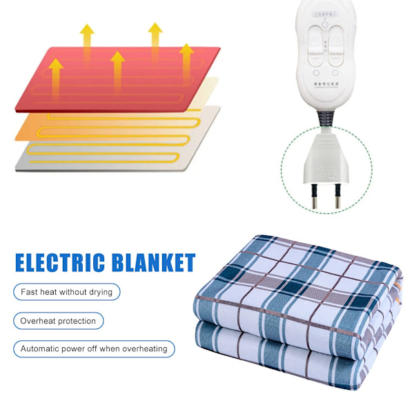 220V Lämmitetty peitto sähkölakana paksu termostaatti sähköpeitot turvallinen sähkölämmityspeitto lämmin sähköpatja 70X150CM blanket