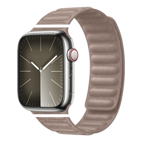 Kellon ranneke Apple Watch iWatch 42/44/45/46/49mm hienokudottu twill - vaalean khaki