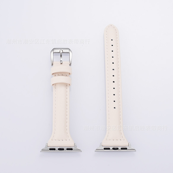 Kellon ranneke Apple Watch iWatch -liitännälle 38/40/41mm Beige PG pieni vyötärö
