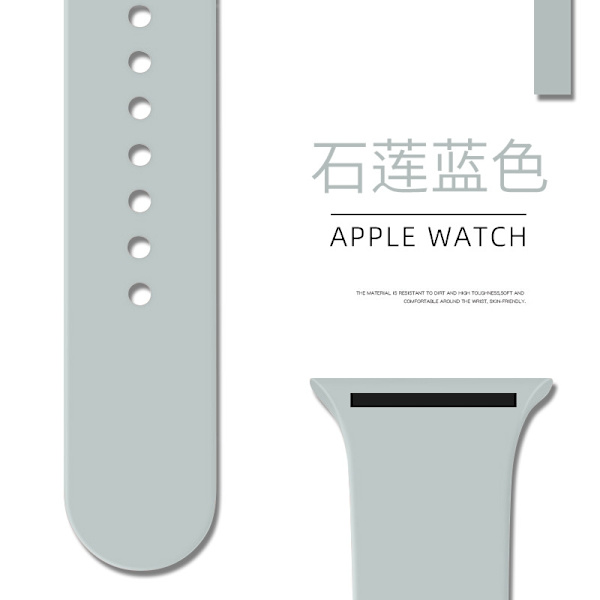 Klockarmband för Apple Watch iWatch 38/40/41/42mm Förlängt/L 87 Sten Lotus Blå
