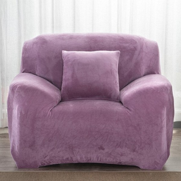 Paksu pehmoinen kangassohvanpäällinen setti 1/2/3/4 istuttava joustava sohvanpäällinen olohuoneeseen, irtopäällinen tuolille, sohvapyyhe 1 kpl Silver Grey 4-seater 235-300cm