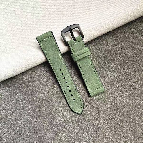 Klockarmband för Apple Watch iWatch Modell 38/40/41 Mörkgrön-Svart Spänne