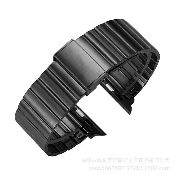 Klockarmband för Apple Watch iWatch Passande storlek 38-40-41mm s10-42mm Svart - Bambu Huawei Spänne