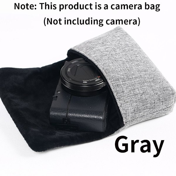 Kameraförvaringsväska Lämplig För Sony RX100 M2 M3 M4 M5 M6 M7 Micro Single Bag Ricoh GR2 GR3 Canon G7X G9X G7X2 Kameraväska Blue