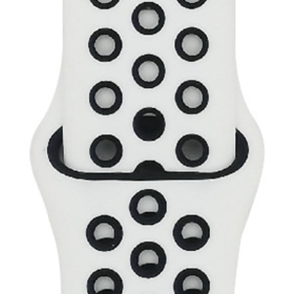 Kellon ranneke Apple Watch iWatch -kelloon malleille S10-42mm 38/40/41mm-S 16 valkoinen + musta