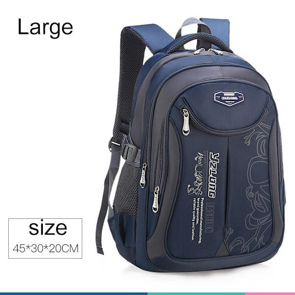 Ryggsäck Skolväska Barn Skolväskor för Tonåringar Pojkar Flickor Stor Kapacitet Vattentät Portfölj Barn Bok mochila escolar large navy