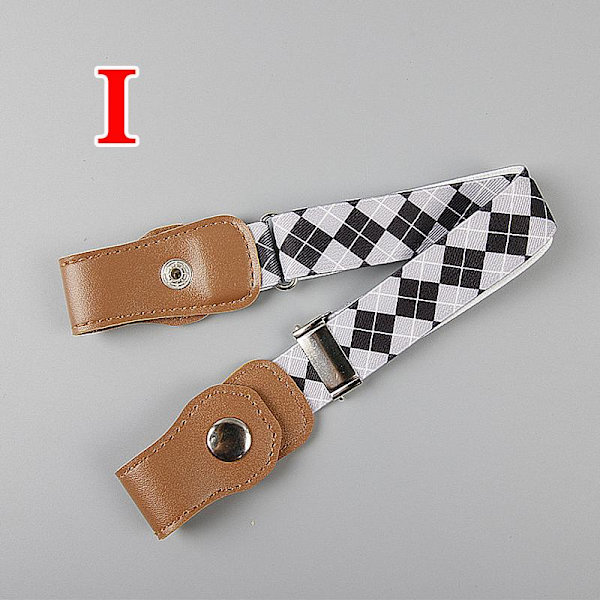 Barn Anti-Avdragsbälten Jeans Midjeband Stretch Midjebälte Spänne Fri Elastisk Like the picture H