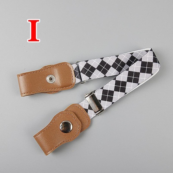Børn Anti-Fradrag Bælter Jeans Taljebånd Stretch Taljebælte Spænde Fri Elastik Like the picture F