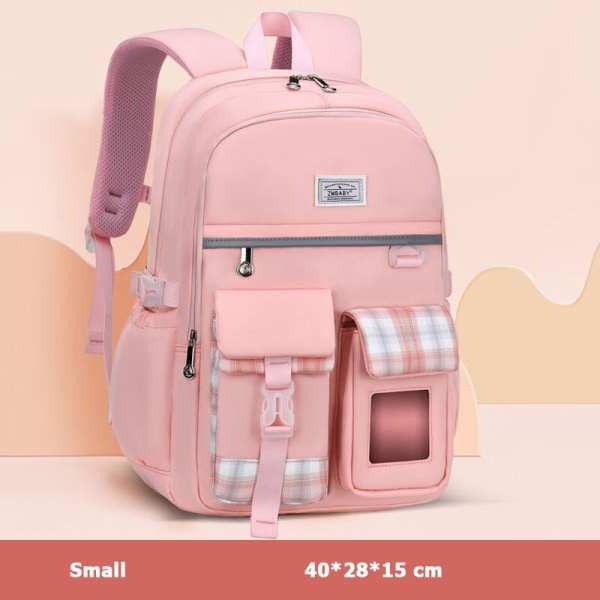 Ortopædiske skoletasker til børn, pigetaske, primær skoletaske, prinsesse rygsæk, skoletaske, rygsæk Sac Mochila L  Root pink