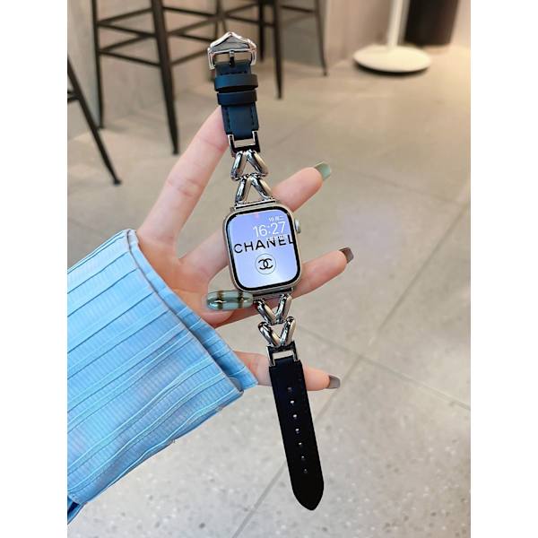 Urrem til Apple Watch iWatch 38/40/41MM Sort