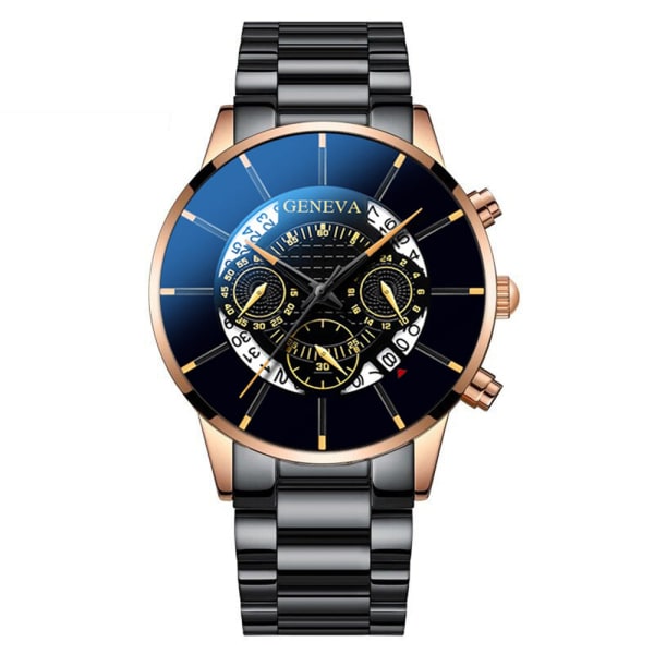 Herr Casual Business Calendar Steel Watch Herr Quartz Watch blue needle