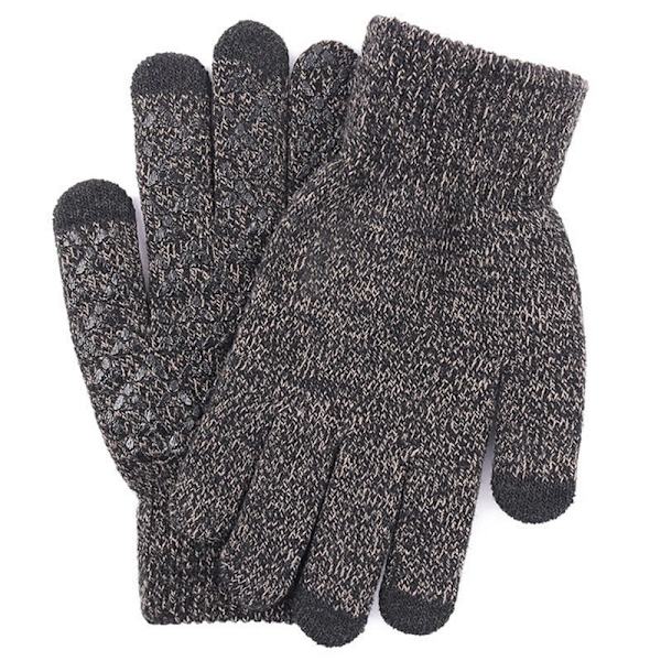 Vinterhandskar för män kvinnor Vinterhandskar Varma Utomhus Cykling Körning Motorcykel Kalla Handskar Vindtäta Halkfria Damhandskar Deep Grey4 XL
