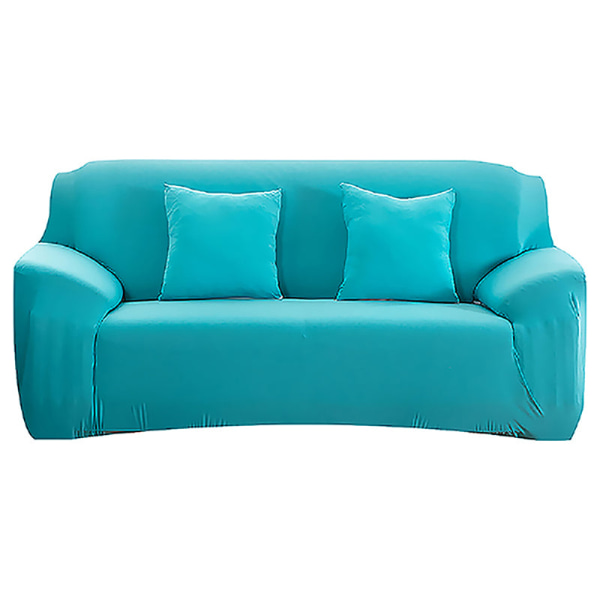 Överdrag Enfärgat Sofföverdrag för Vardagsrum Elastiskt Hörnsofföverdrag Stolsöverdrag 1/2/3/4 Sits sky blue 1-seat 90-140cm