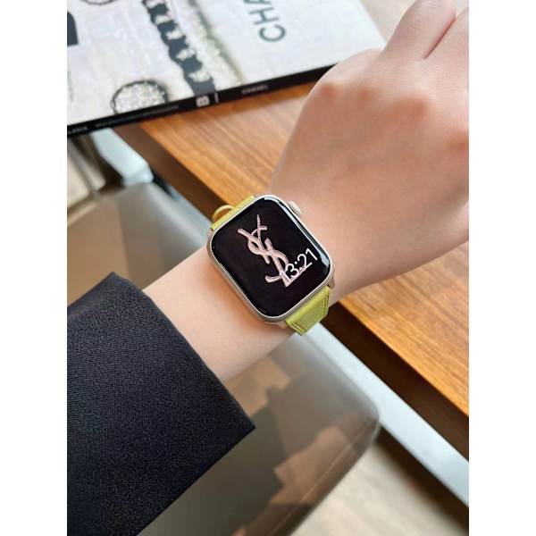 Kellon ranneke Apple Watch iWatch 38/40/41/ 10. sukupolvi 42mm yleismallin, hellävarainen vihreä