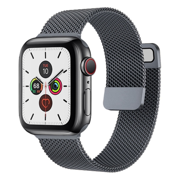 Rem För Apple Watch Band 44mm 40mm 38mm 42mm 44 mm Tillbehör Magnetisk loop Metall smartwatch armband iWatch serie 3 4 5 6 se black 38mm or 40 mm