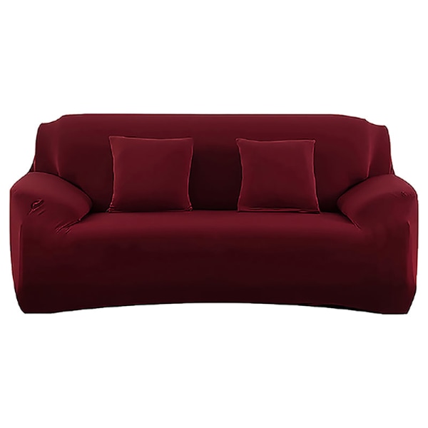 Överdrag Enfärgat Sofföverdrag för Vardagsrum Elastiskt Hörnsofföverdrag Stolsöverdrag 1/2/3/4 Sits russet 2-seater 145-185cm
