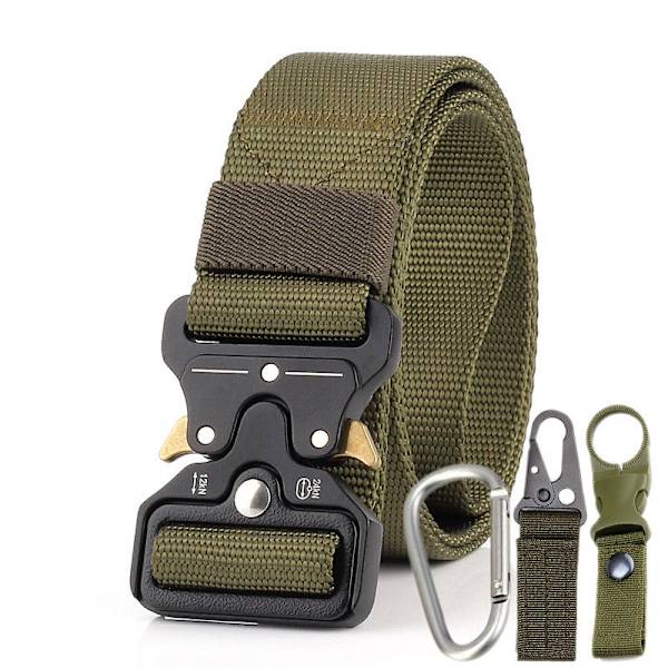 Taktiskt Bälte Herr Militär Fan Taktiskt Bälte Utomhusträningsbälte Army green three-piece set
