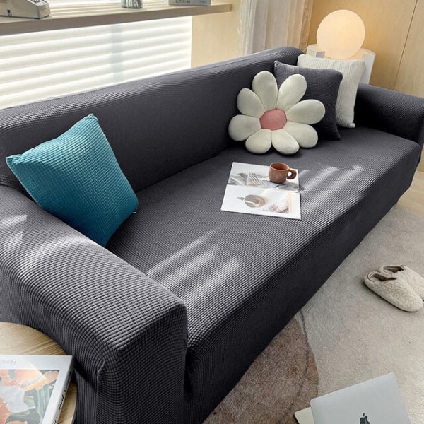 Fløyels Sofabed Trekk Sammenleggbar Armløs Sete Beskyttelse Moderne Stretch Sofabed Trekk Elastisk Plysj Sofabeskyttelse Hjem Bankett 4 L  185-210 cm