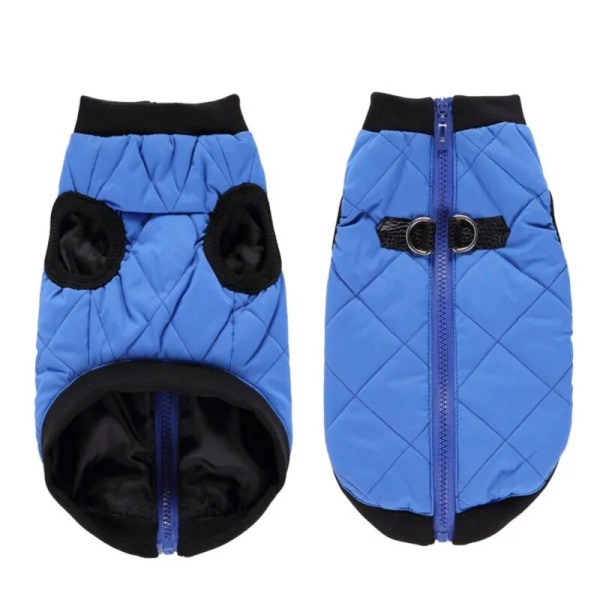 Vinter Kæledyrstøj Varm Jakke Frakke Med Lynlås Hundetøj Fritidstøj Til Chihuahua Fransk Bulldog Outfits Red XS